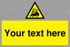 WV3015: Custom Forklift Truck Warning