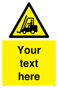 WV3015: Custom Forklift Truck Warning