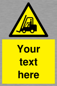 WV3015: Custom Forklift Truck Warning