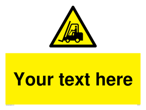 WV3015: Custom Forklift Truck Warning
