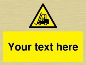 WV3015: Custom Forklift Truck Warning