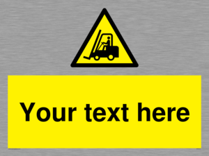 WV3015: Custom Forklift Truck Warning