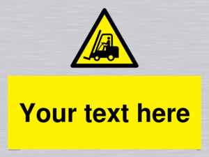 WV3015: Custom Forklift Truck Warning