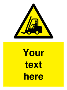 WV3015: Custom Forklift Truck Warning