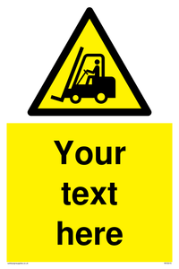 WV3015: Custom Forklift Truck Warning