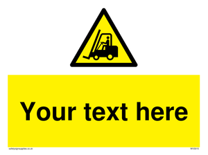 WV3015: Custom Forklift Truck Warning