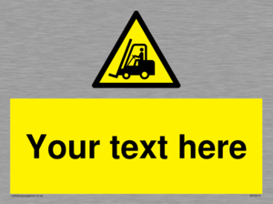 WV3015: Custom Forklift Truck Warning