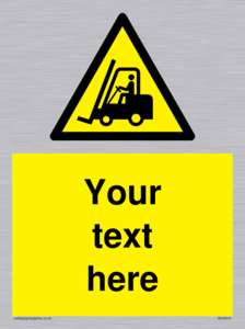 WV3015: Custom Forklift Truck Warning
