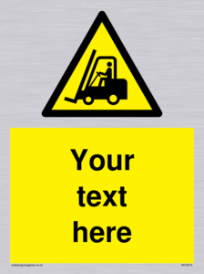 WV3015: Custom Forklift Truck Warning