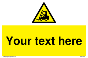 WV3015: Custom Forklift Truck Warning