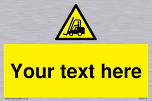 WV3015: Custom Forklift Truck Warning