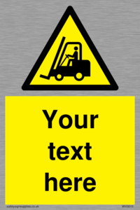 WV3015: Custom Forklift Truck Warning