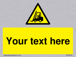 WV3015: Custom Forklift Truck Warning