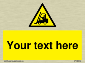 WV3015: Custom Forklift Truck Warning