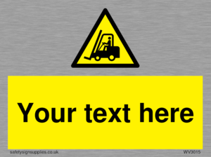 WV3015: Custom Forklift Truck Warning