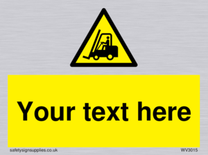 WV3015: Custom Forklift Truck Warning