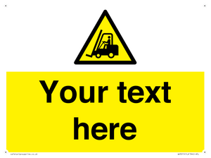 WV3015: Custom Forklift Truck Warning