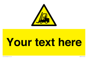 WV3015: Custom Forklift Truck Warning