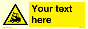 WV3015: Custom Forklift Truck Warning