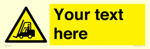 WV3015: Custom Forklift Truck Warning