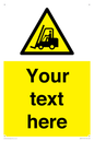 WV3015: Custom Forklift Truck Warning