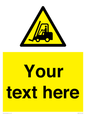 WV3015: Custom Forklift Truck Warning