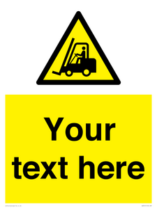 WV3015: Custom Forklift Truck Warning