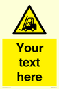 WV3015: Custom Forklift Truck Warning