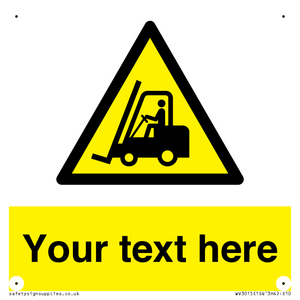 WV3015: Custom Forklift Truck Warning
