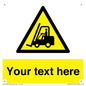 WV3015: Custom Forklift Truck Warning