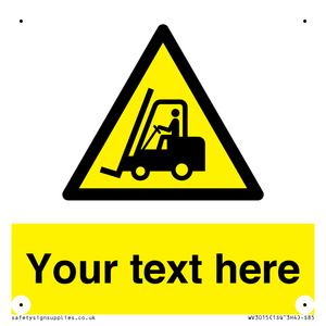 WV3015: Custom Forklift Truck Warning