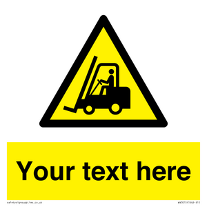 WV3015: Custom Forklift Truck Warning