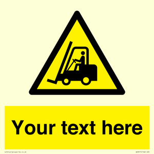WV3015: Custom Forklift Truck Warning