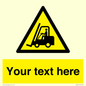 WV3015: Custom Forklift Truck Warning