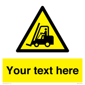 WV3015: Custom Forklift Truck Warning