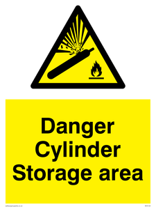 WV3563: Danger Cylinder storage area