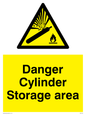 WV3563: Danger Cylinder storage area