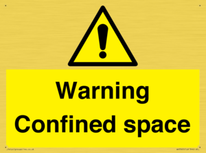 WV3565: Warning Confined space
