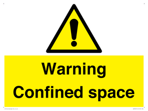 WV3565: Warning Confined space