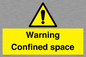 WV3565: Warning Confined space