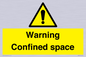 WV3565: Warning Confined space