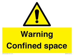 WV3565: Warning Confined space