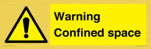 WV3565: Warning Confined space