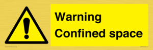 WV3565: Warning Confined space