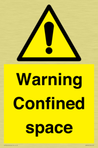 WV3565: Warning Confined space