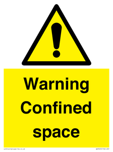 WV3565: Warning Confined space