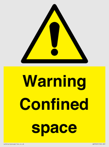 WV3565: Warning Confined space