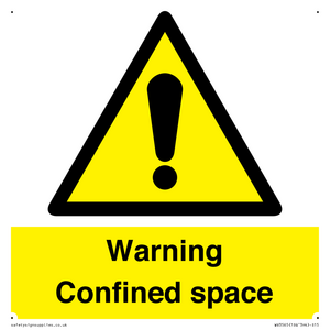 WV3565: Warning Confined space