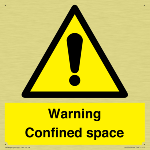 WV3565: Warning Confined space
