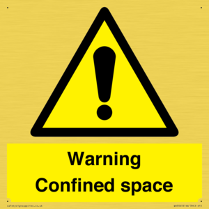 WV3565: Warning Confined space
